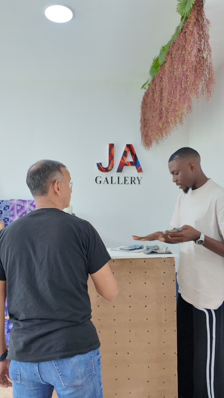 The JA Gallery wall inside the Lagos showroom